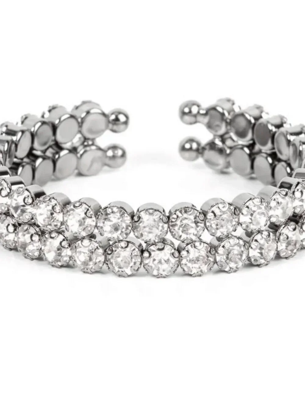 Paparazzi Jewelry Accessories - Megawatt Majesty - Black Bracelet - Vintage
